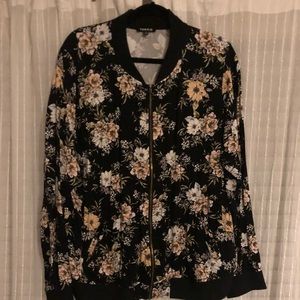 Torrid Floral Bomber Jacket